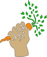 Food Hand Human Palm Plant Holding Carrot Root Preview