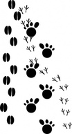 Footprints clip art Preview