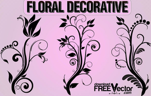 Free Floral Decorative Ornaments