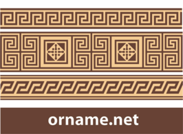 Free Greek Vector Ornament – Meander Borders