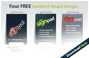 Free Sandwich Board Design Vectors Preview