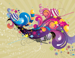 Free stock abstract circus illustration vector Preview