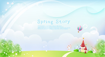 Free stock Landscape spring story vector Preview