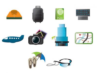 Free Travel Icons Preview