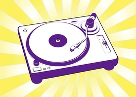 Free Turntable Vector