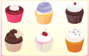 Free vector cupcakes Preview