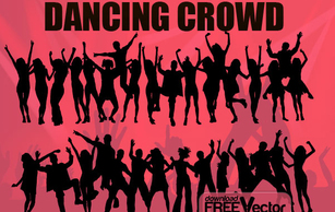 Free Vector Dancing Crowd Preview