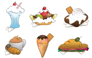 Free Vector Dessert Cliparts Preview