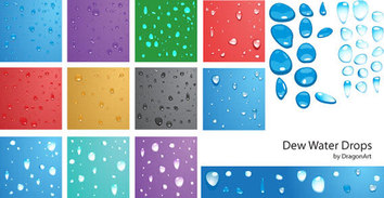 Free Vector - Dew water drops