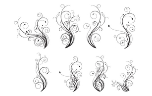 Free Vector Flourishes Preview