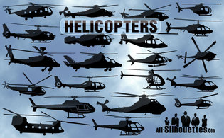 Free Vector Helicopters Preview