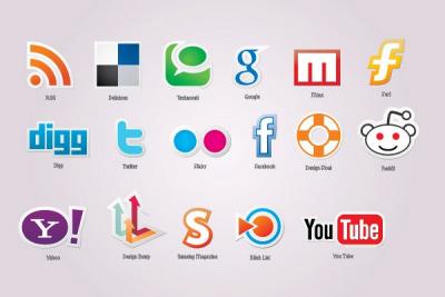 Free Vector Social Media Icons Set Preview