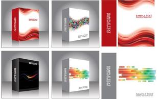 Free Vector Software Product Packing Templates Preview
