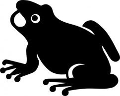 Frog Silhouette clip art Preview