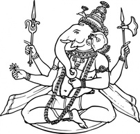 Ganesh clip art Preview