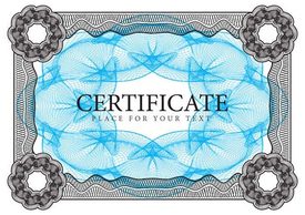 Gentle Certificate Vector Graphic