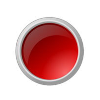 Glossy Red Button