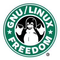 Food - GNU/Linux Tux coffee logo 