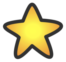 Objects - Gold star 
