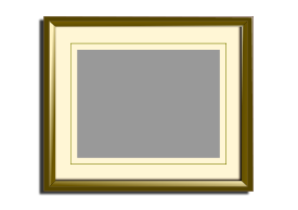 Objects - Golden picture frame 
