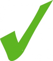 Icons - Green Check Mark clip art 