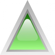 Green Signs Symbols Led Triangular Ledshape