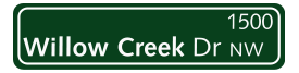Green Street Sign