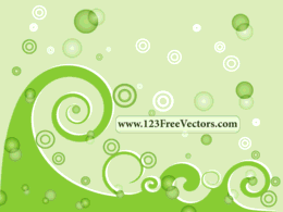 Green Swirl Background Vector Preview