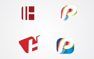 Abstract - H and P letter Logo Pack 