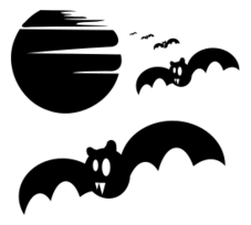 Halloween - bats silhouette