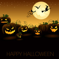 Halloween Night Vector Graphic