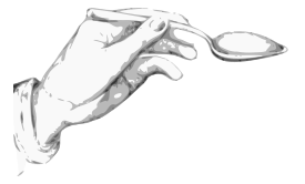 Hand holding a spoon Preview
