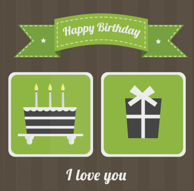 Happy Birthday Vector Card Preview