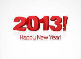 Holiday & Seasonal - Happy New Year 2013 Vector Typography 