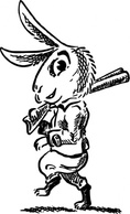 Hare With Shotgun clip art Preview