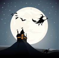 Haunted House Vector Graphic