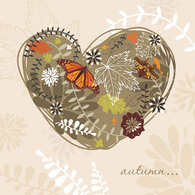 Heart Made From Autumn Leaves Preview