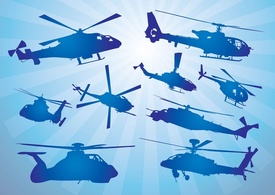 Helicopters Vectors Preview
