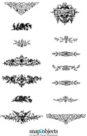 Here they are 14 vector floral ornaments for you guys. Some of them are not ...