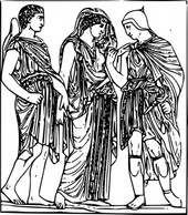 Hermes Orpheus And Eurydice clip art Preview