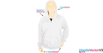 Templates - Hoodie free vector template 