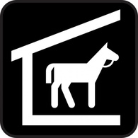Animals - Horse Stable clip art 