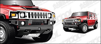 Hummer vehicle vector material Preview