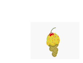 Ice Cream Cone with a Cherry