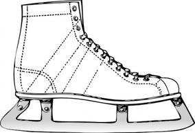 Sports - Ice Skate clip art 