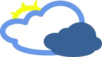 Icon Cloud Symbol Sun Cartoon Symbols Clouds Weather Cloudy Cool Heavy