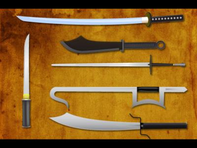 Objects - Knives And Swords Vectors 