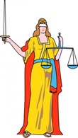 Human - Lady Blind Justice clip art 