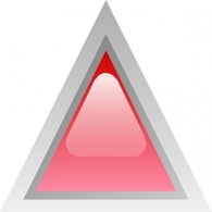 Led Triangular 1 (red) clip art Preview