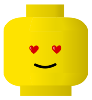 Objects - LEGO smiley -- love 